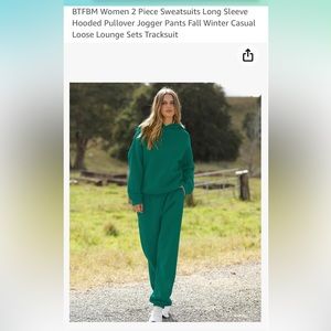 2 piece hooded sweatshirt and sweatpants